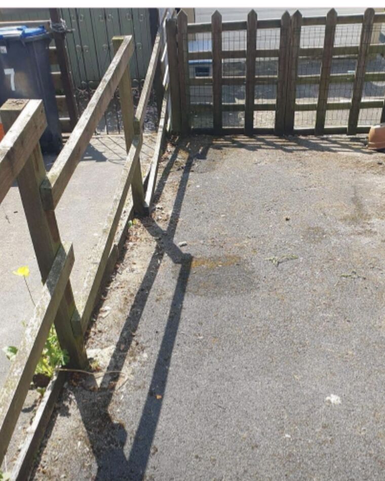 The same bin yard, clear and accessible